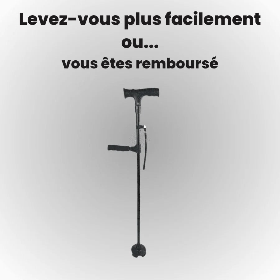La canne qui vous aide à vous lever