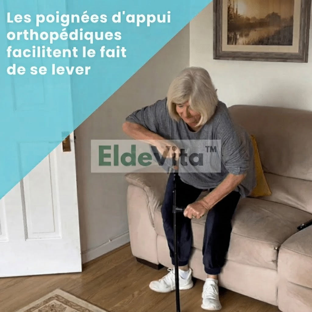 La canne qui vous aide à vous lever