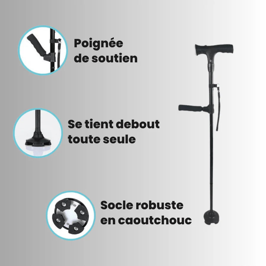 La canne qui vous aide à vous lever